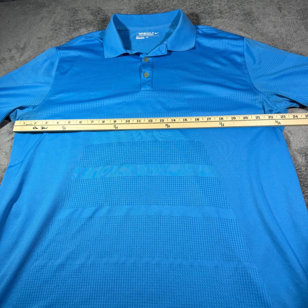 Nike Golf Tour Performance Dri-FIT Blue Vented Polo Shirt Mens XL‎ Short Sleeve - Picture 4 of 6